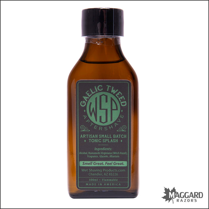 WSP Gaelic Tweed Artisan Aftershave Tonic Splash, 100ml