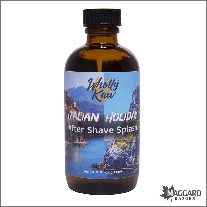 Wholly Kaw Italian Holiday Artisan Aftershave Splash, 4oz