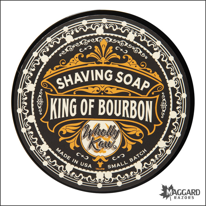 Wholly Kaw King of Bourbon Artisan Shaving Soap, 4oz - Siero Base