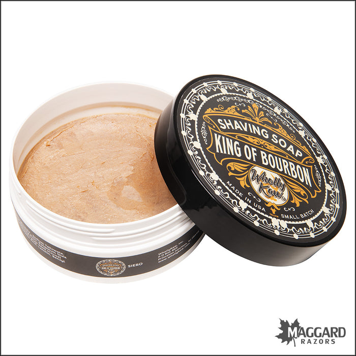 Wholly Kaw King of Bourbon Artisan Shaving Soap, 4oz - Siero Base