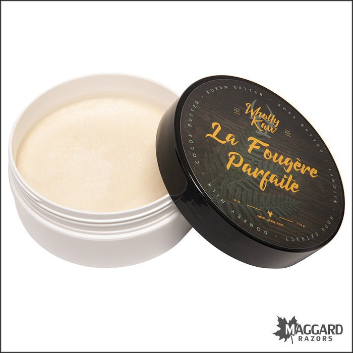 Wholly Kaw La Fougère Parfaite Artisan Tallow Shaving Soap, 4oz