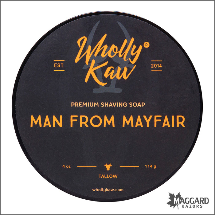 Wholly Kaw Man From Mayfair Tallow Shaving Soap, 4oz