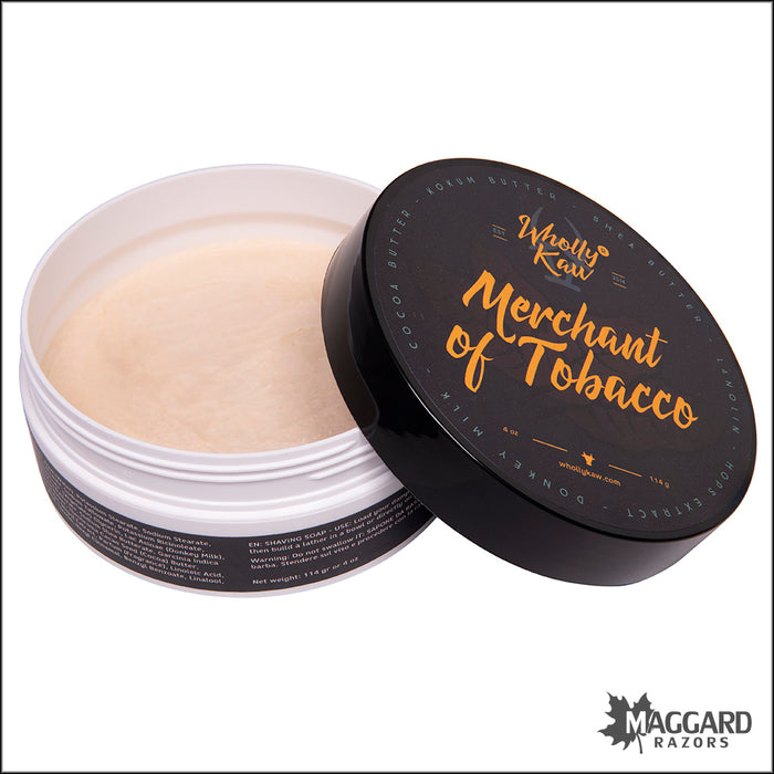 Wholly Kaw Merchant of Tobacco Tallow Shaving Soap, 4oz