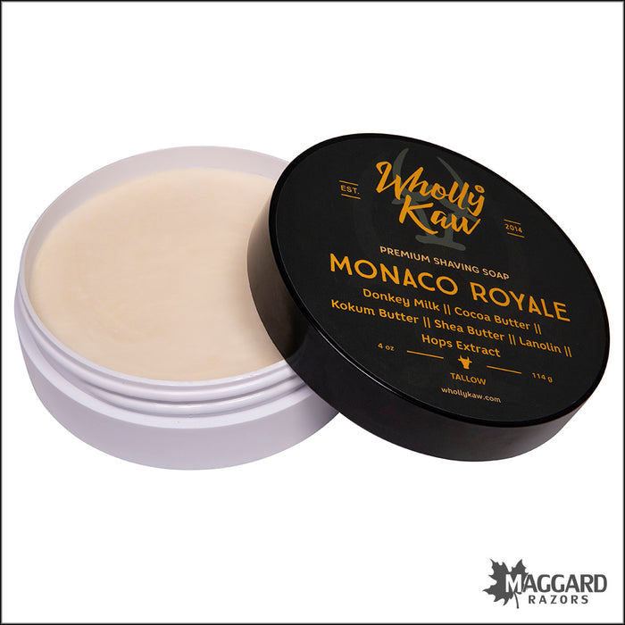 Wholly Kaw Monaco Royale Tallow Shaving Soap, 4oz