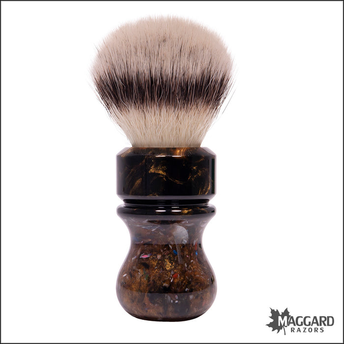 Wolf Whiskers 2024-4215-52 Iliad Handle Custom Color with Maggard Razors G5 Synthetic Bulb Knot, 24mm