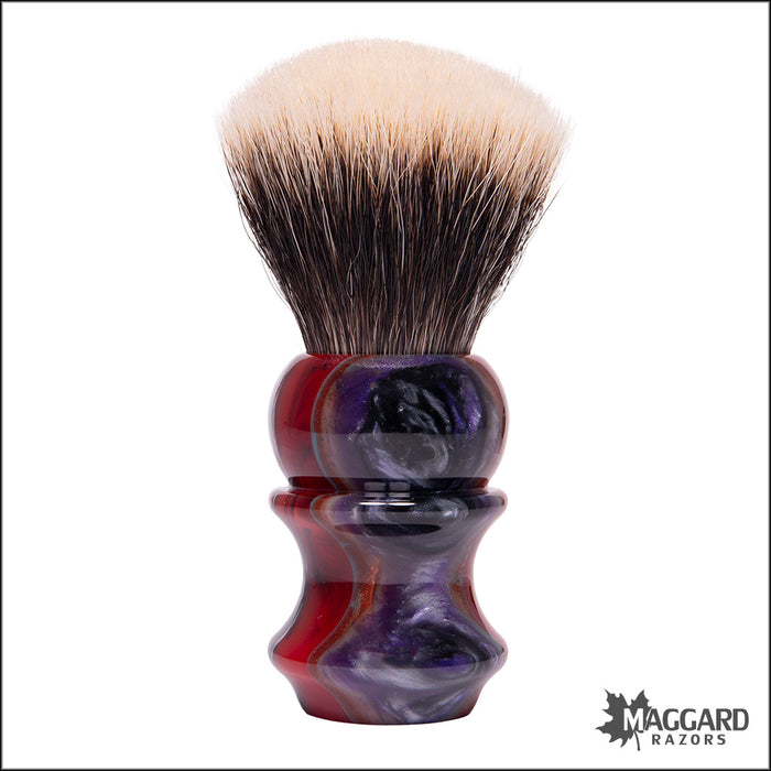 Wolf Whiskers 2024-4240-78 Kaylee Handle Custom Color with Maggard Razors SHD Badger Fan Knot, 26mm