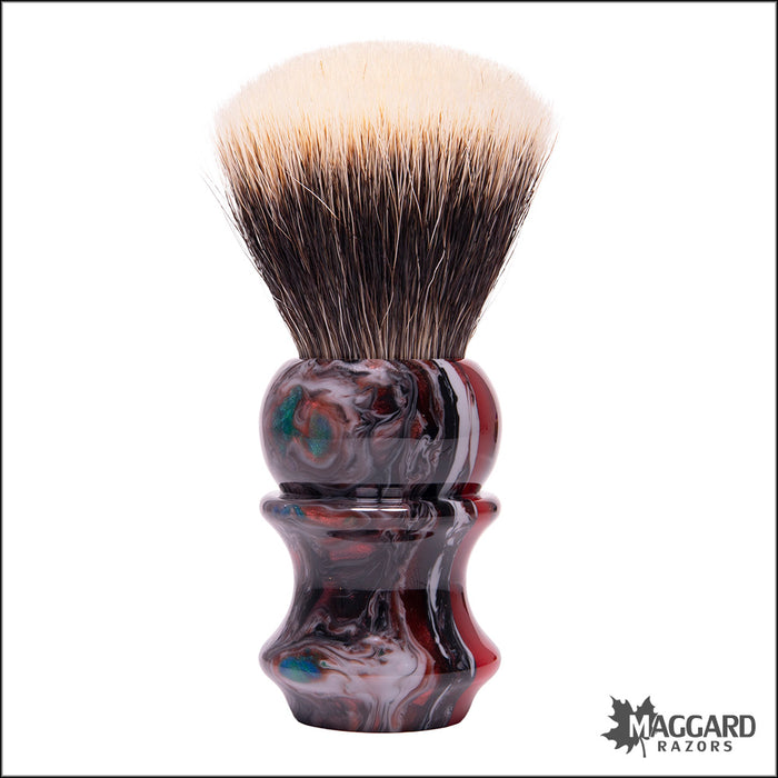 Wolf Whiskers 2024-4240-78 Kaylee Handle Custom Color with Maggard Razors SHD Badger Fan Knot, 26mm