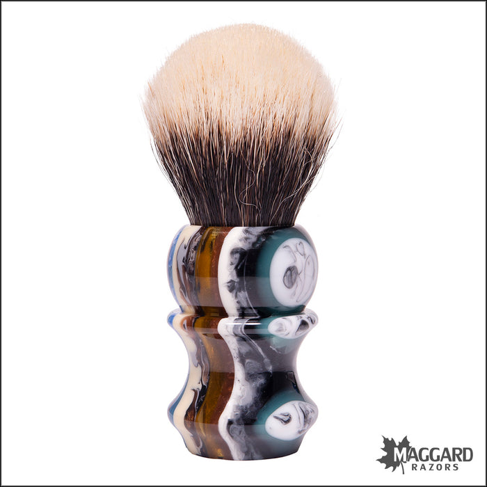 Wolf Whiskers 2024-4241-79 Kaylee Handle Custom Color with Maggard Razors SHD Badger Bulb Knot, 26mm