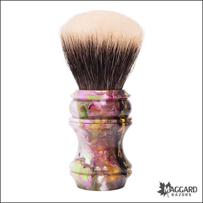 Wolf Whiskers 2024-4245-83 Francisco Handle in Custom Color with Maggard Razors SHD Badger Fan Knot, 26mm