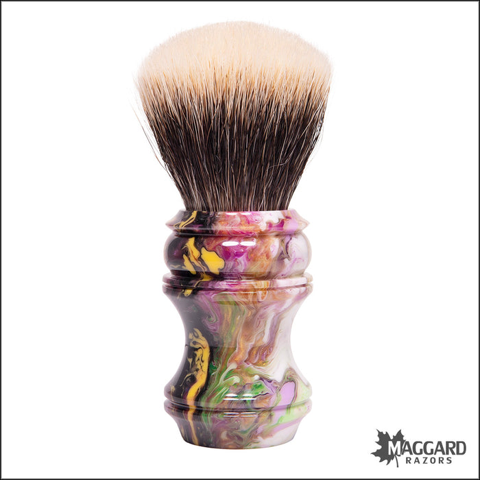 Wolf Whiskers 2024-4245-83 Francisco Handle in Custom Color with Maggard Razors SHD Badger Fan Knot, 26mm