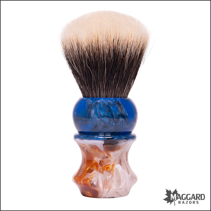 Wolf Whiskers 2024-4239-77 Kaylee Handle Custom Color with Maggard Razors SHD Badger Fan Knot, 26mm