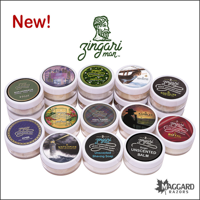 Zingari Man Artisan Shaving Soap and Aftershave Balm Samples