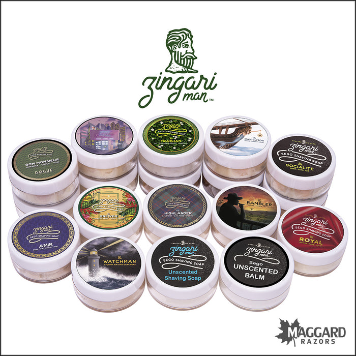 Zingari Man Artisan Shaving Soap and Aftershave Balm Samples