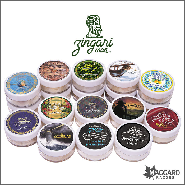 Zingari Man Artisan Shaving Soap and Aftershave Balm Samples