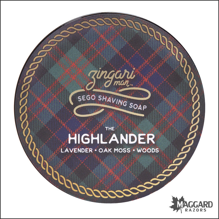 Zingari Man The Highlander Artisan Shaving Soap, 5oz - Sego Base