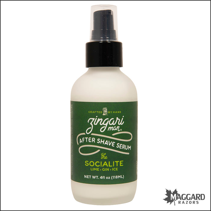 Zingari Man The Socialite Aftershave Serum, 4oz - Alcohol Free - Seasonal Release