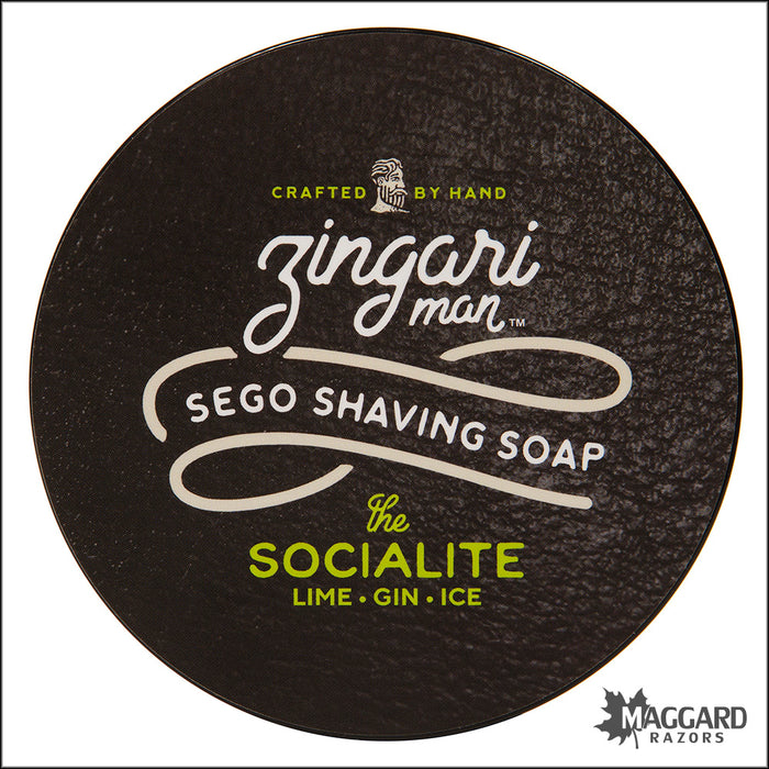 Zingari Man The Socialite Artisan Shaving Soap, 5oz - Sego Base - Seasonal Release