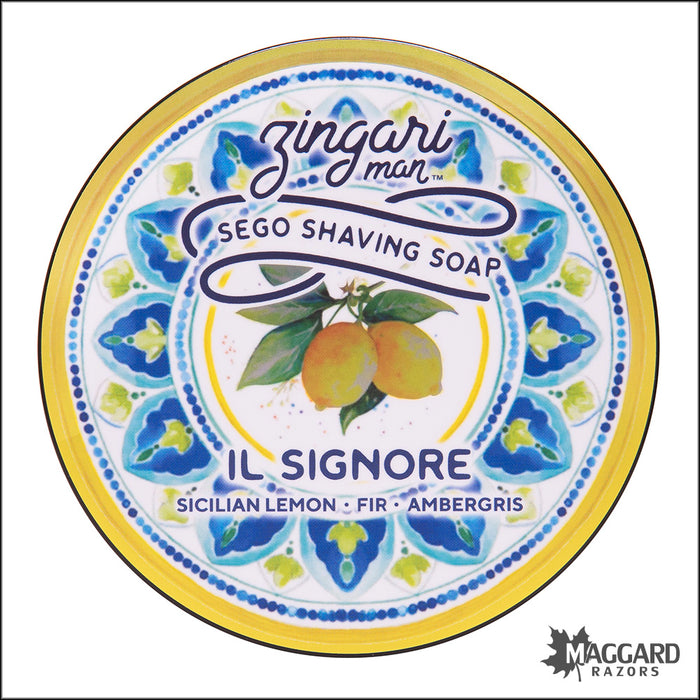 Zingari Man il Signore Artisan Shaving Soap, 5oz - Sego Base