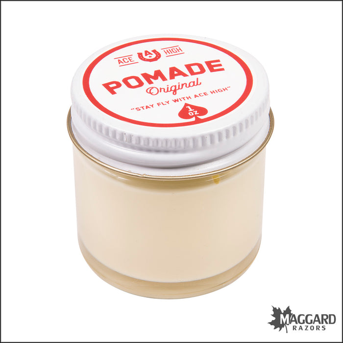 Ace High Original Artisan Water Based Pomade, 1oz Travel Size - Firm Hold