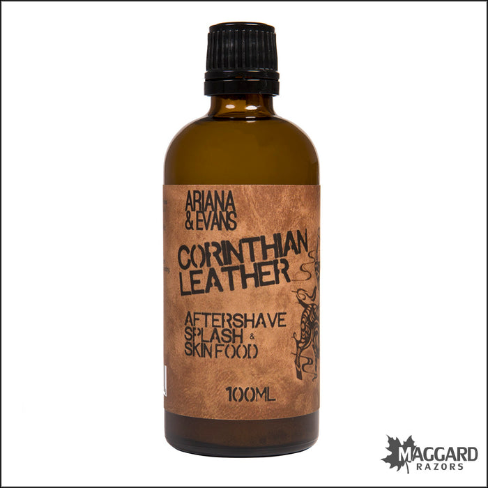 Ariana and Evans Corinthian Leather Aftershave Splash and Skin Food, 100ml
