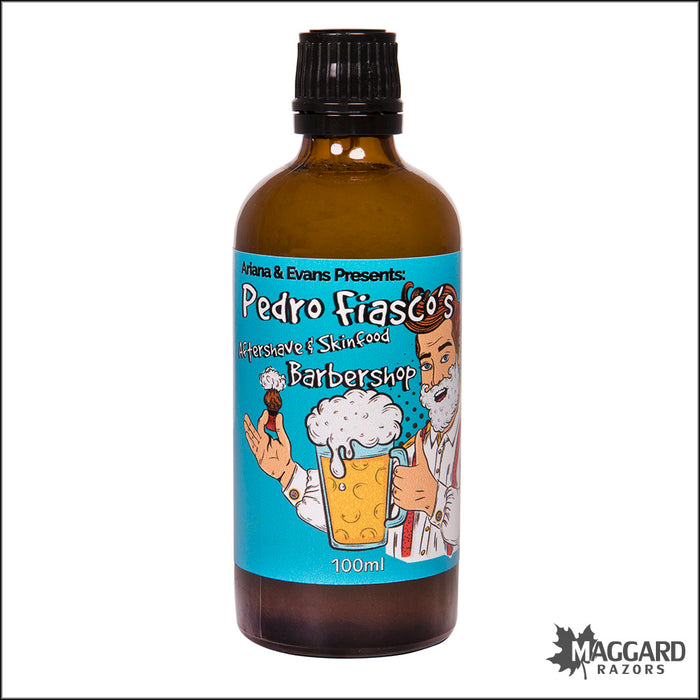 Ariana and Evans Pedro Fiasco's Barbershop Aftershave Splash and Skin Food, 100ml