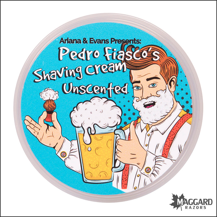 Ariana and Evans Pedro Fiasco's Unscented Artisan Shaving Cream, 5oz