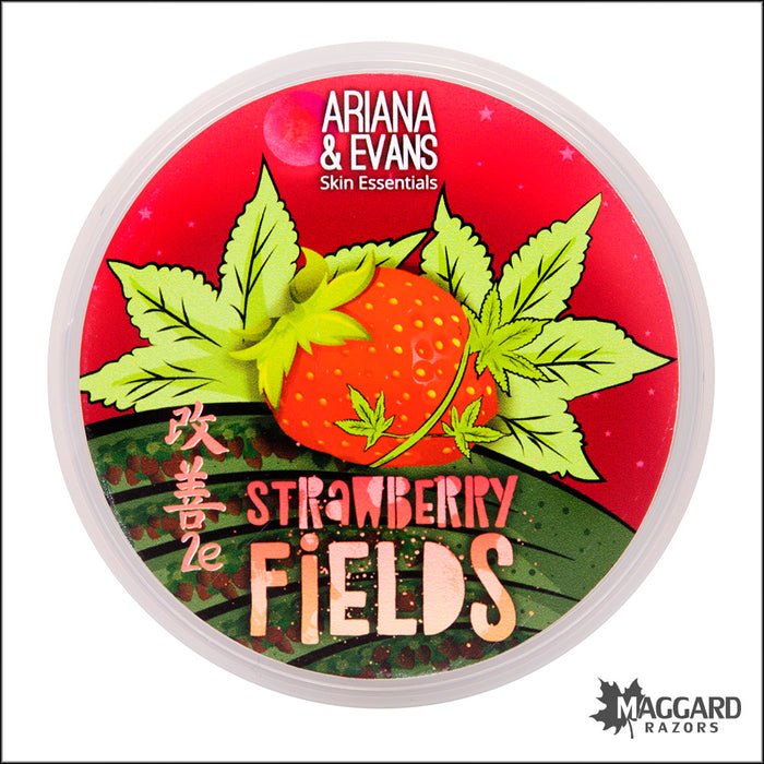 Ariana and Evans Strawberry Fields Artisan Shaving Soap, 4oz - Kaizen 2e Base