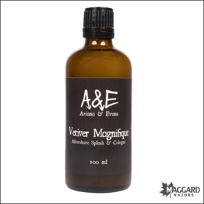 Ariana and Evans Vetiver Magnifique Aftershave Splash and Cologne, 100ml