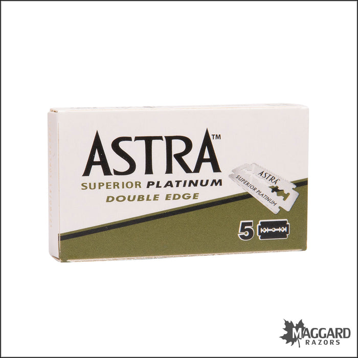 Astra Superior Platinum Double Edge Blades, 5 blades