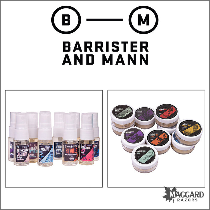 Barrister and Mann Artisan Shaving Soap and Aftershave Samples
