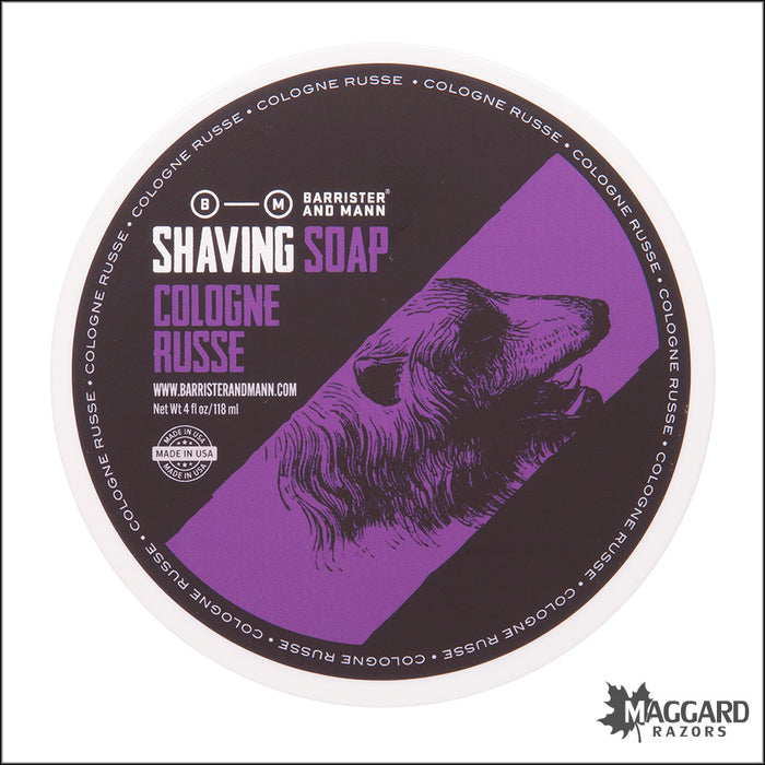 Barrister and Mann Cologne Russe Shaving Soap, 4oz - Omnibus Base