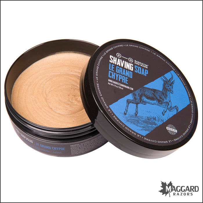 Barrister and Mann Le Grand Chypre Shaving Soap, 4oz - Omnibus Base