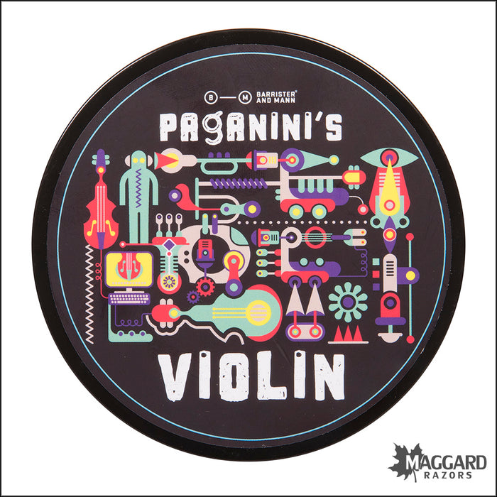 Barrister and Mann Paganini's Violin Artisan Shaving Soap, 4oz - Omnibus Base - Seasonal Release- Seasonal Release