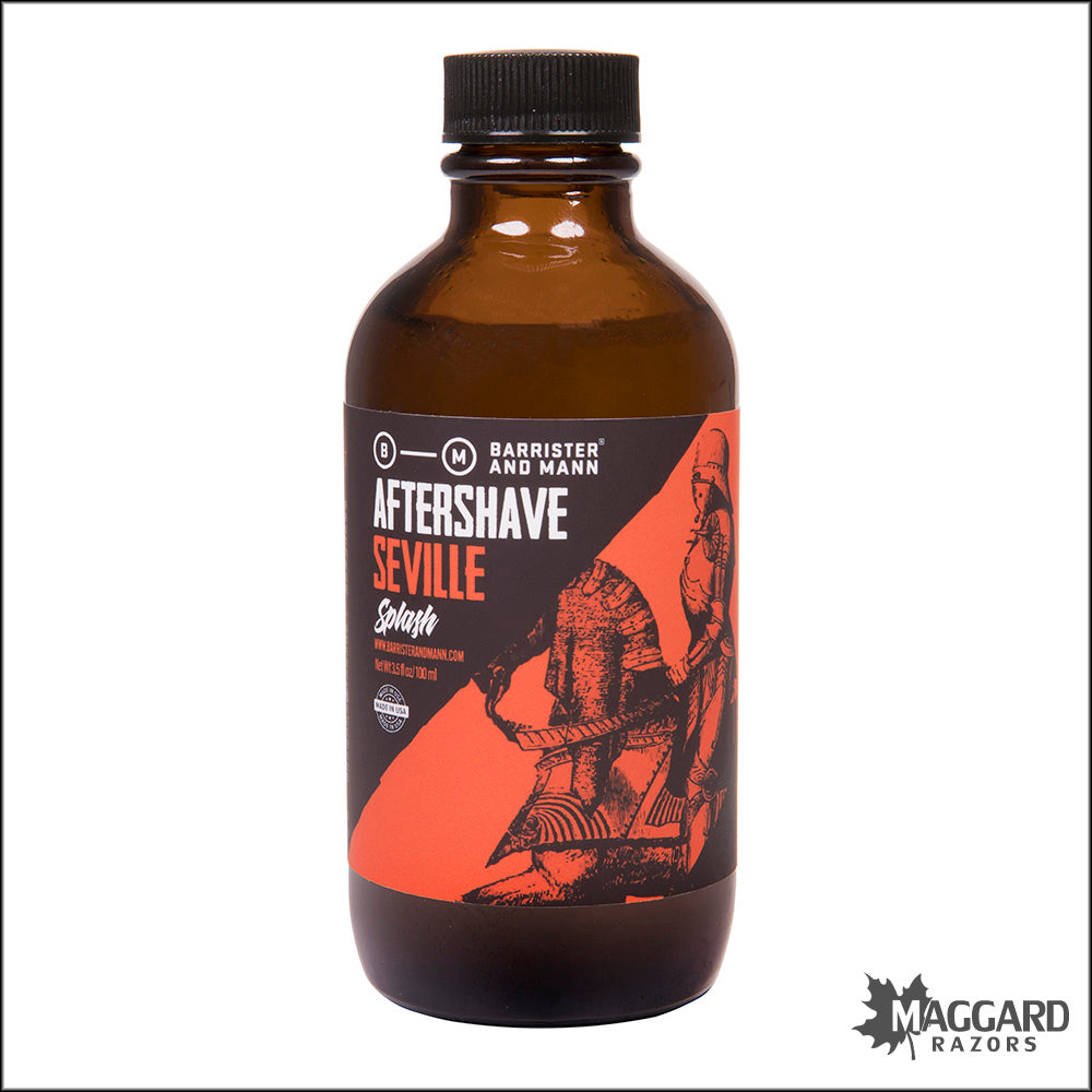 Barrister and Mann Seville Aftershave Splash, 3.5oz — Maggard Razors