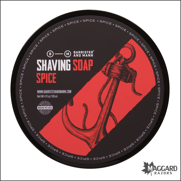 Barrister and Mann Spice Shaving Soap, 4oz - Omnibus Base
