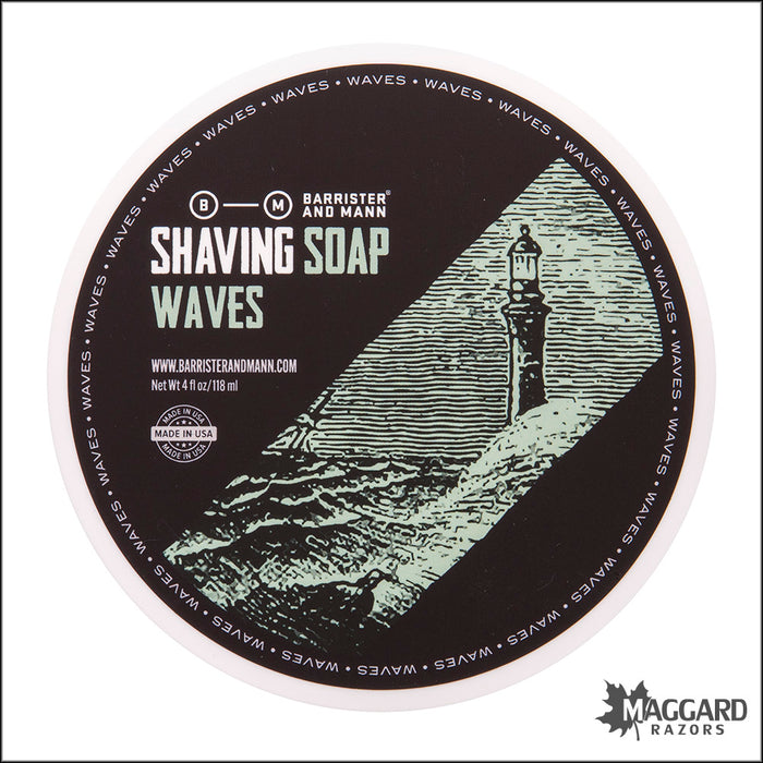 Barrister and Mann Waves Shaving Soap, 4oz - Omnibus Base