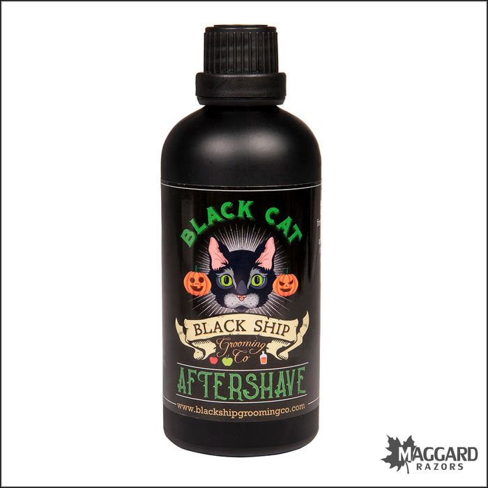 Black Ship Grooming Co. Black Cat Artisan Aftershave Splash, 3.3oz - Seasonal Release