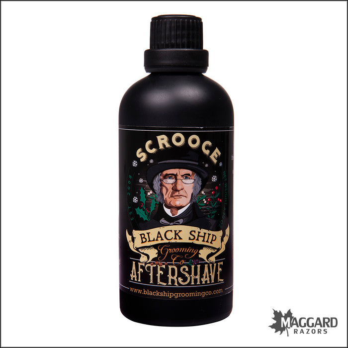 Black Ship Grooming Co. Scrooge Artisan Aftershave Splash, 3.3oz - Seasonal Release