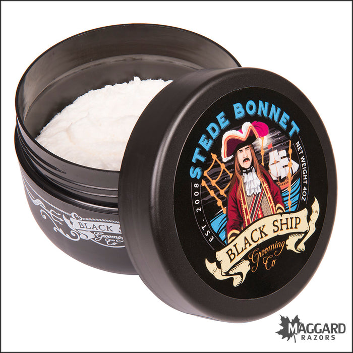 Black Ship Grooming Co. Stede Bonnet Artisan Shaving Soap, 4oz - Limited Edition