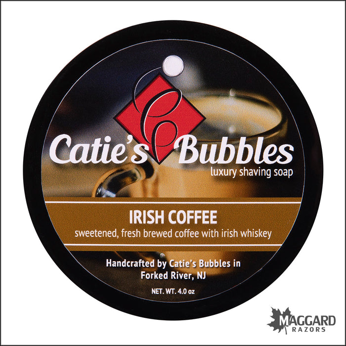 Catie's Bubbles Irish Coffee Artisan Shaving Soap, 4oz