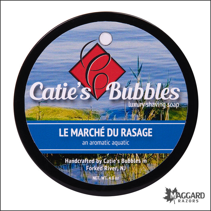 Catie's Bubbles Le Marche du Rasage Artisan Shaving Soap, 4oz