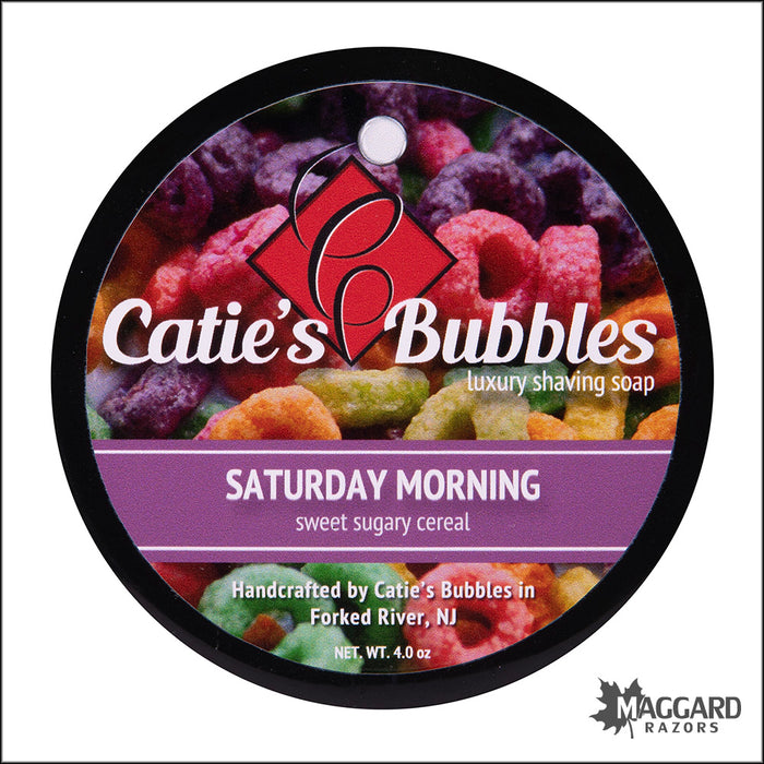 Catie's Bubbles Saturday Morning Artisan Shaving Soap, 4oz