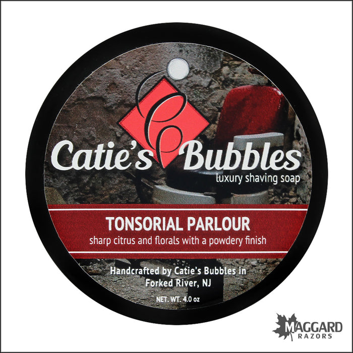 Catie's Bubbles Tonsorial Parlour Artisan Shaving Soap, 4oz
