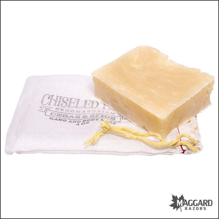 Chiseled Face Cedar and Spice Artisan Bar Soap, 4oz