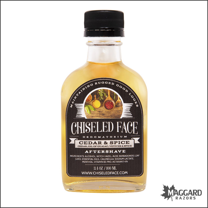 Chiseled Face Cedar and Spice Artisan Aftershave Splash, 100ml