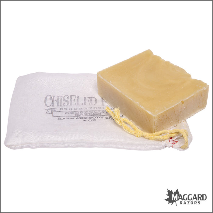 Chiseled Face Ghost Town Barber Artisan Bar Soap, 4oz