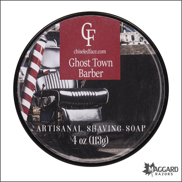 Chiseled-Face-Ghost-Town-Barber-Artisan-Shaving-Soap-4oz-Silk-Tallow-1
