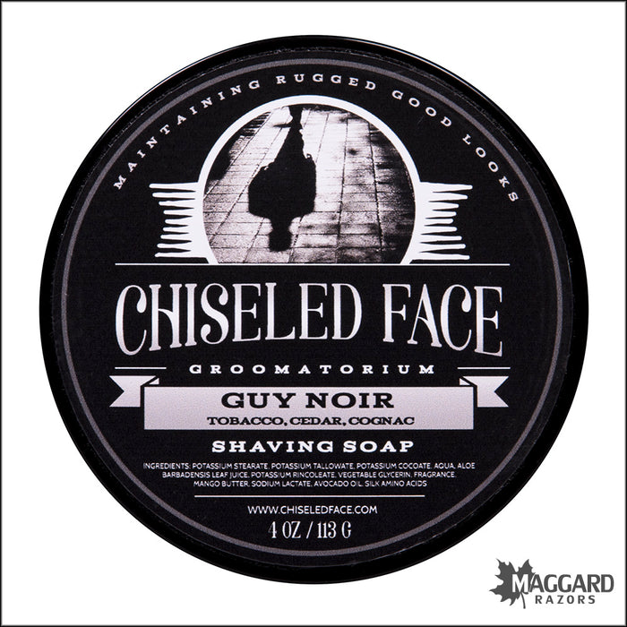 Chiseled Face Guy Noir Artisan Shaving Soap, 4oz