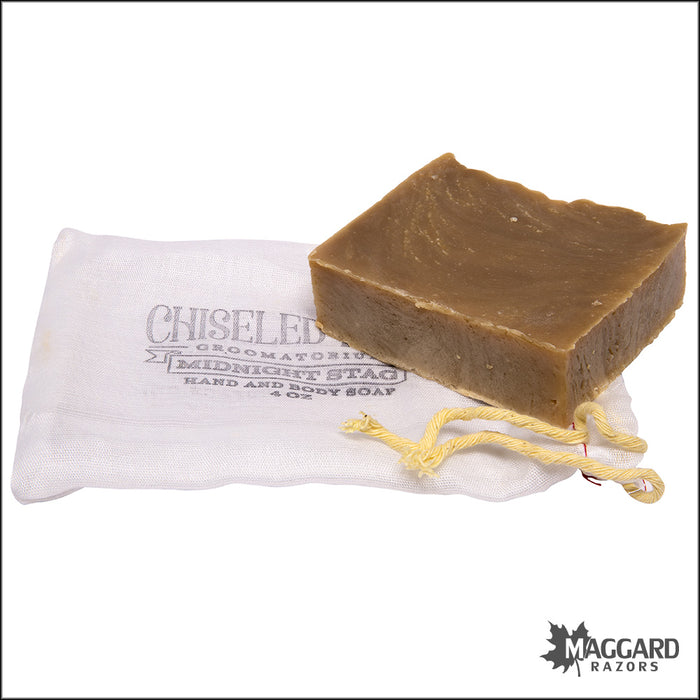 Chiseled Face Midnight Stag Artisan Bar Soap, 4oz