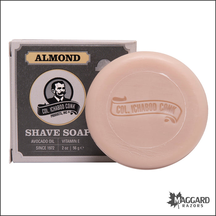 Col Conk Almond Traditional Shave Soap, 2oz